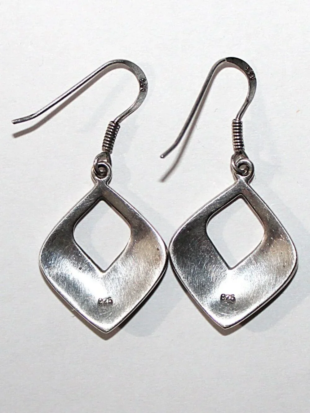 Sterling Silver Floral Earrings - Picture 2 of 5